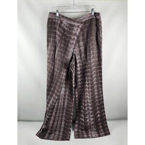 ZARA Pants Mens XL Multi Casual Linen Blend Wide Leg NWT